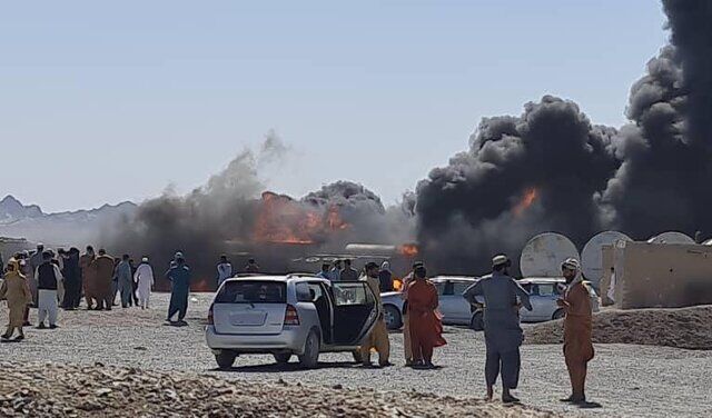 آتش‌سوزی در گمرک مرزی ایران و افغانستان