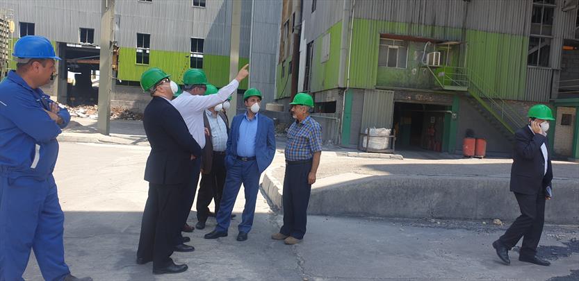 بازدید مدیرعامل بانک توسعه صادرات از کارخانه فروسیلیس ایران 